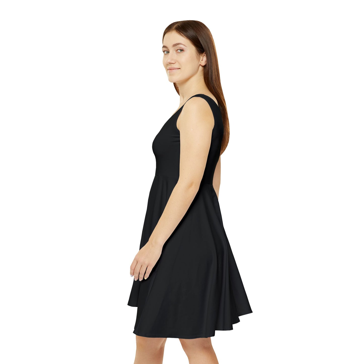 0.. Chic Women's Skater Dress, Flattering Summer Dress, Casual Everyday Wear, Stylish Party Outfit.