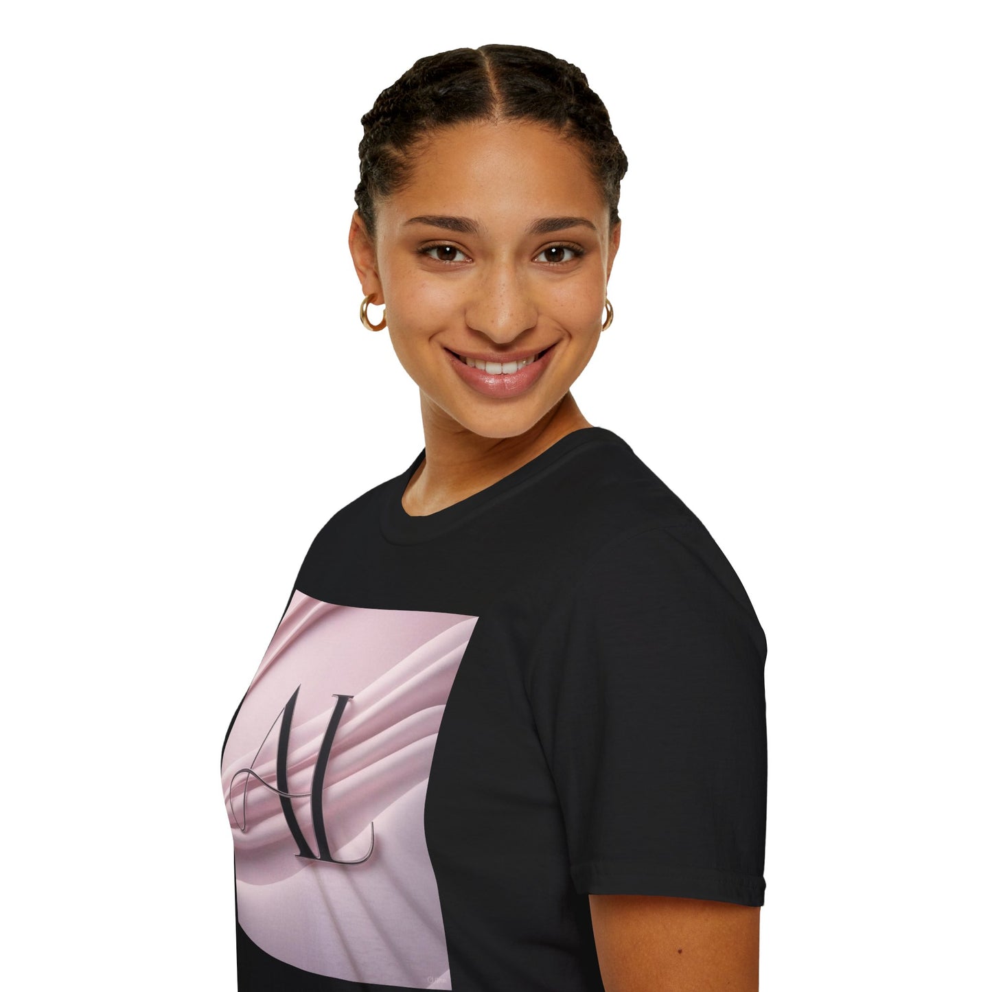 0. Stylish Women’s T-Shirt with AL Design, Perfect for Casual Wear, Gift Giving, Parties, and Daily Activities