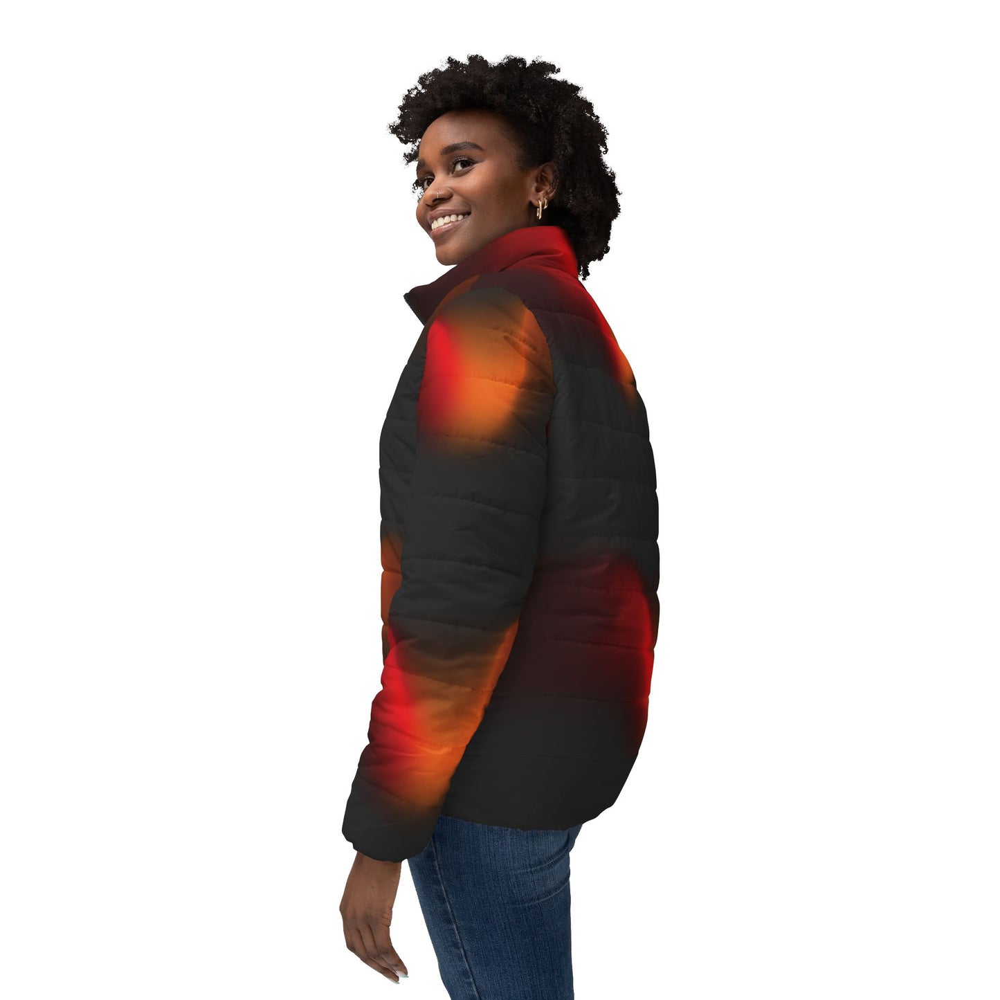 Women’s Puffer Jacket (AOP)