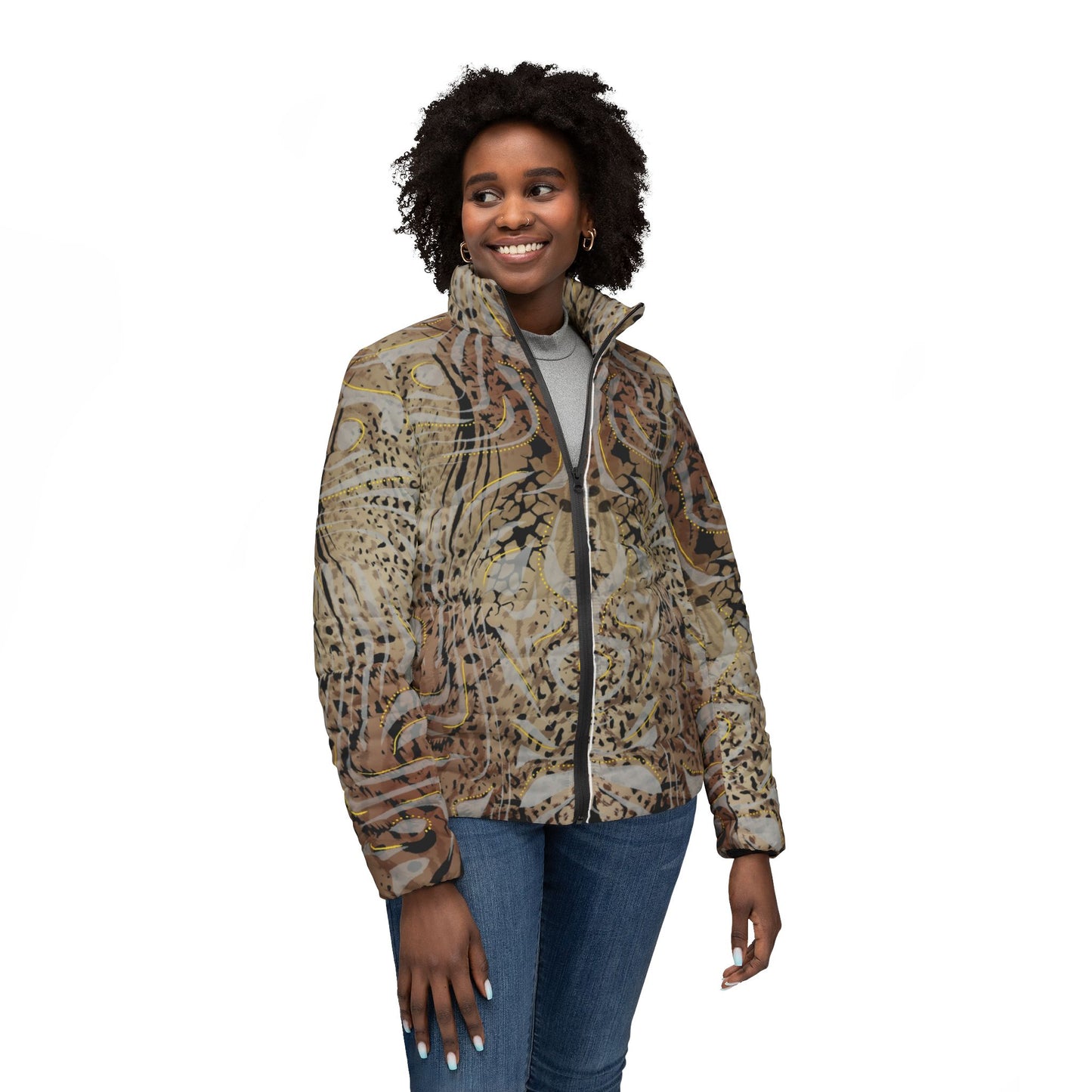 Women’s Puffer Jacket (AOP)