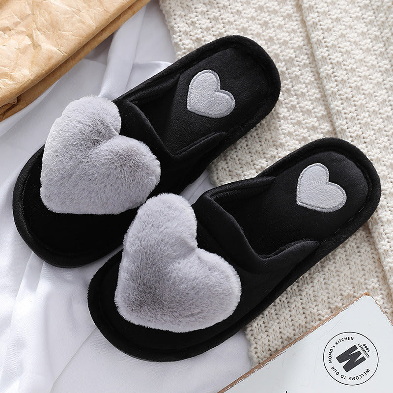 Cute and Cozy Fluffy Winter Slippers – Warm Home Shoes for Valentine’s Day