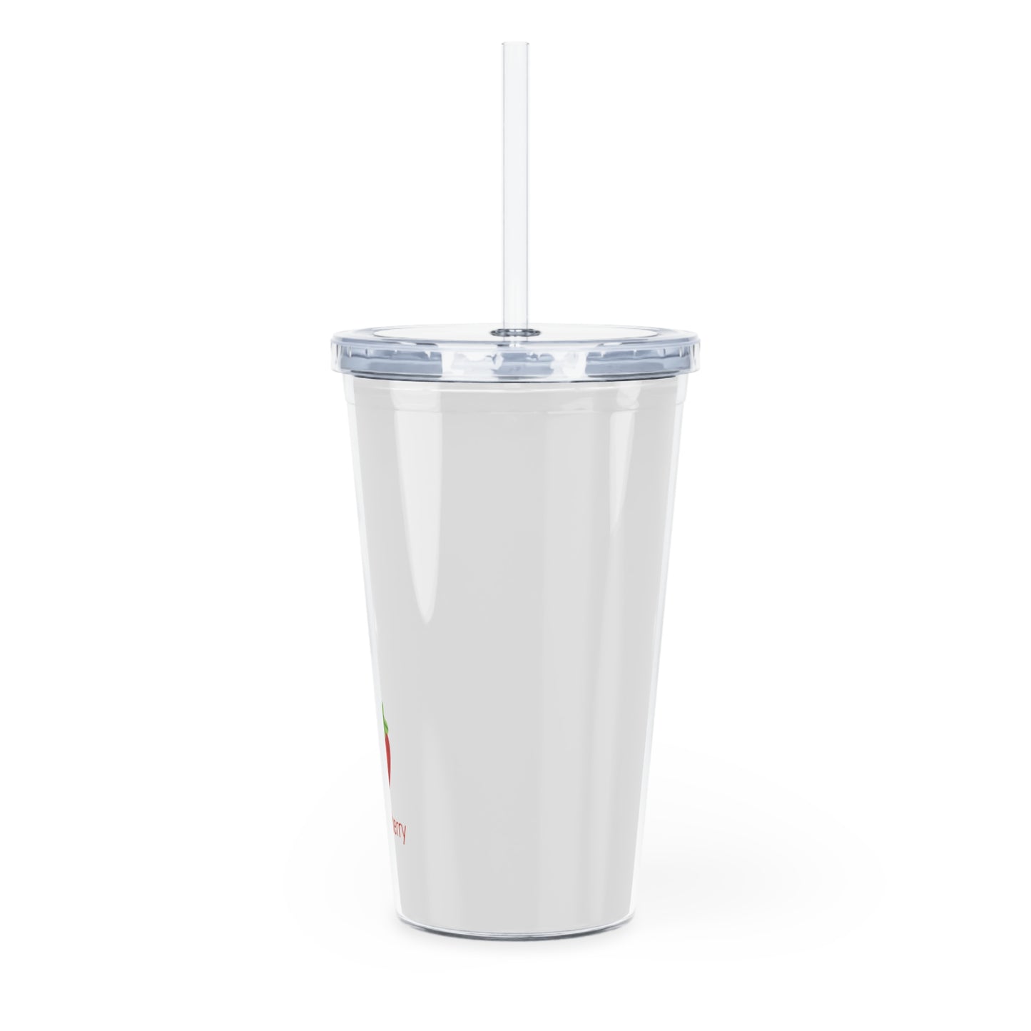 Plastic Tumbler with Straw