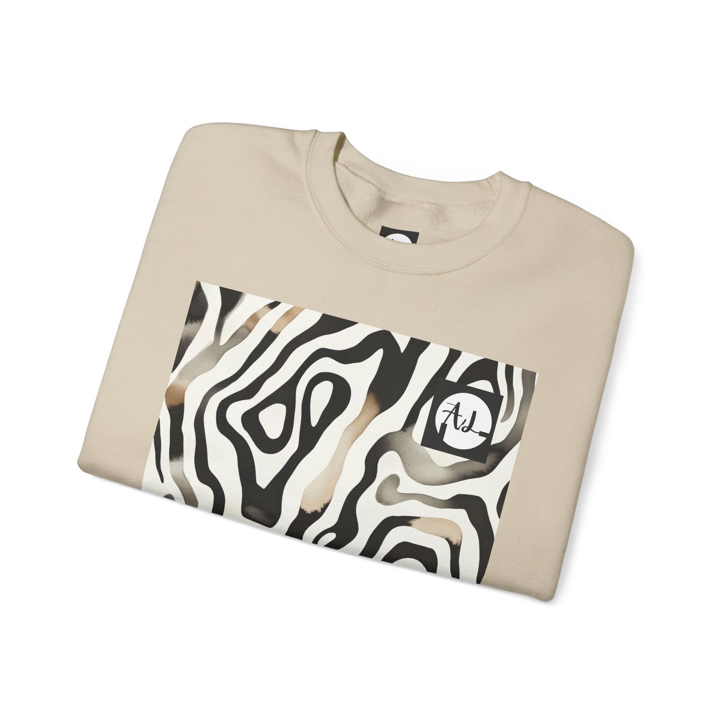 0. Zebra Print Sweatshirt