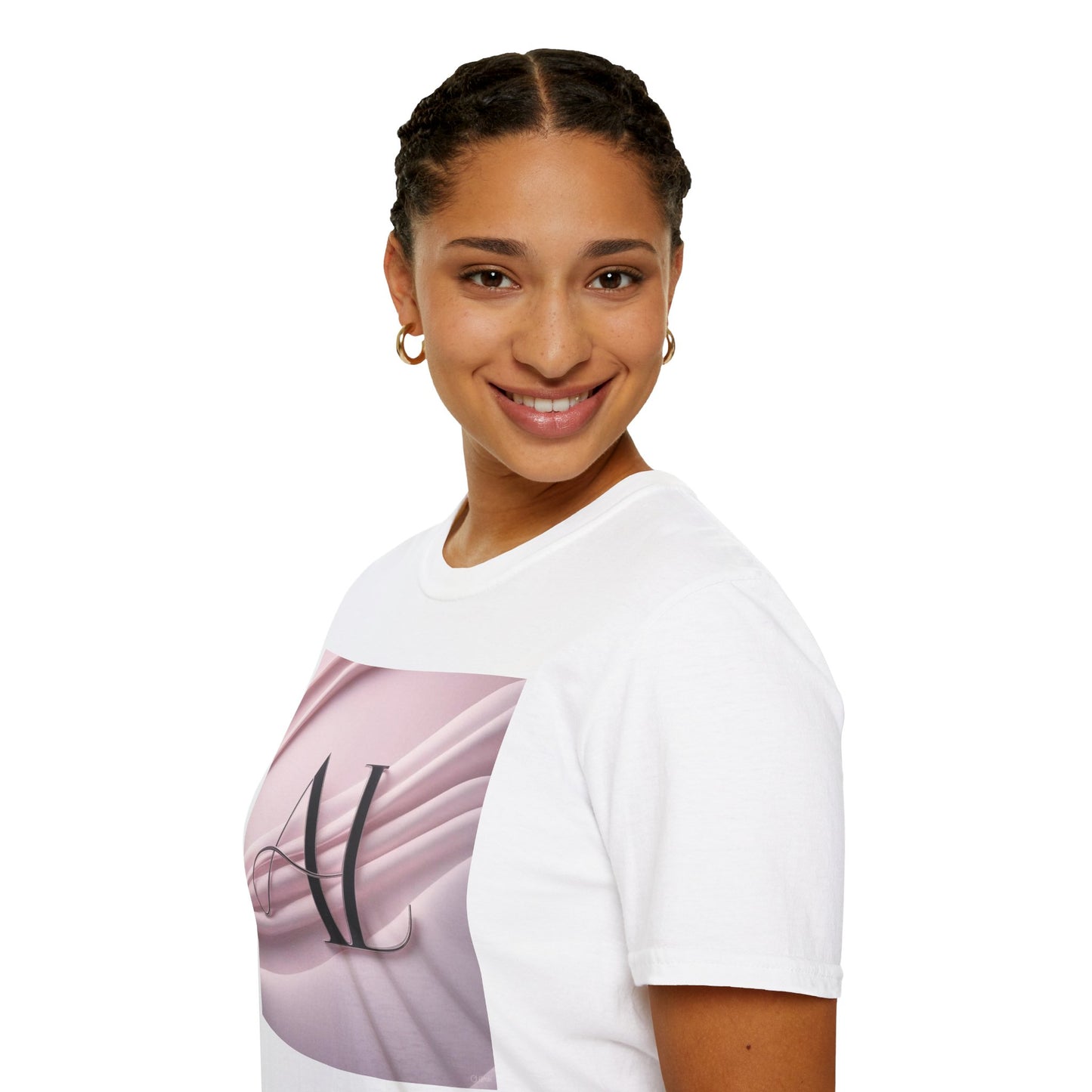 0. Stylish Women’s T-Shirt with AL Design, Perfect for Casual Wear, Gift Giving, Parties, and Daily Activities