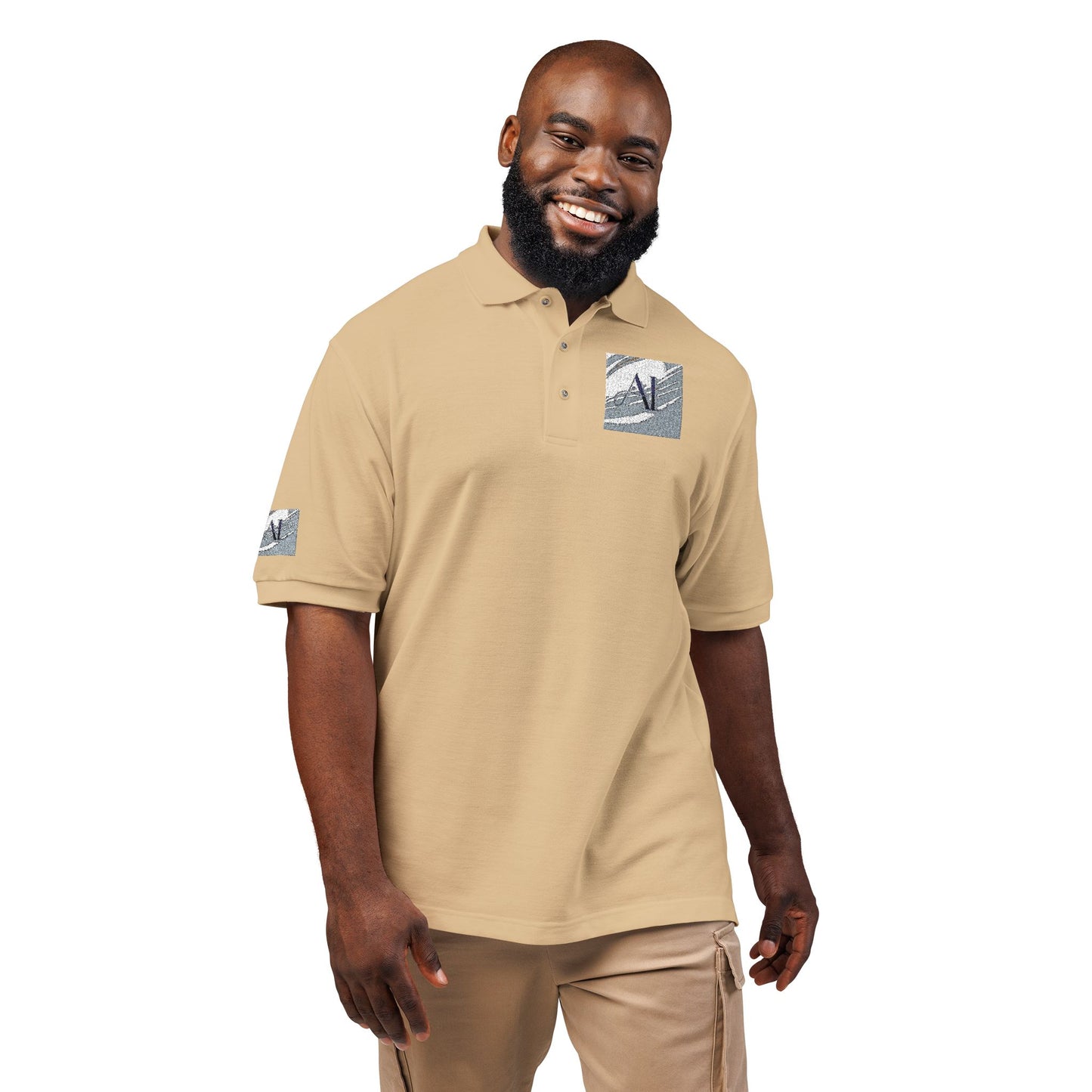 0. Men's Polo Shirt - Classic Embroidered Design