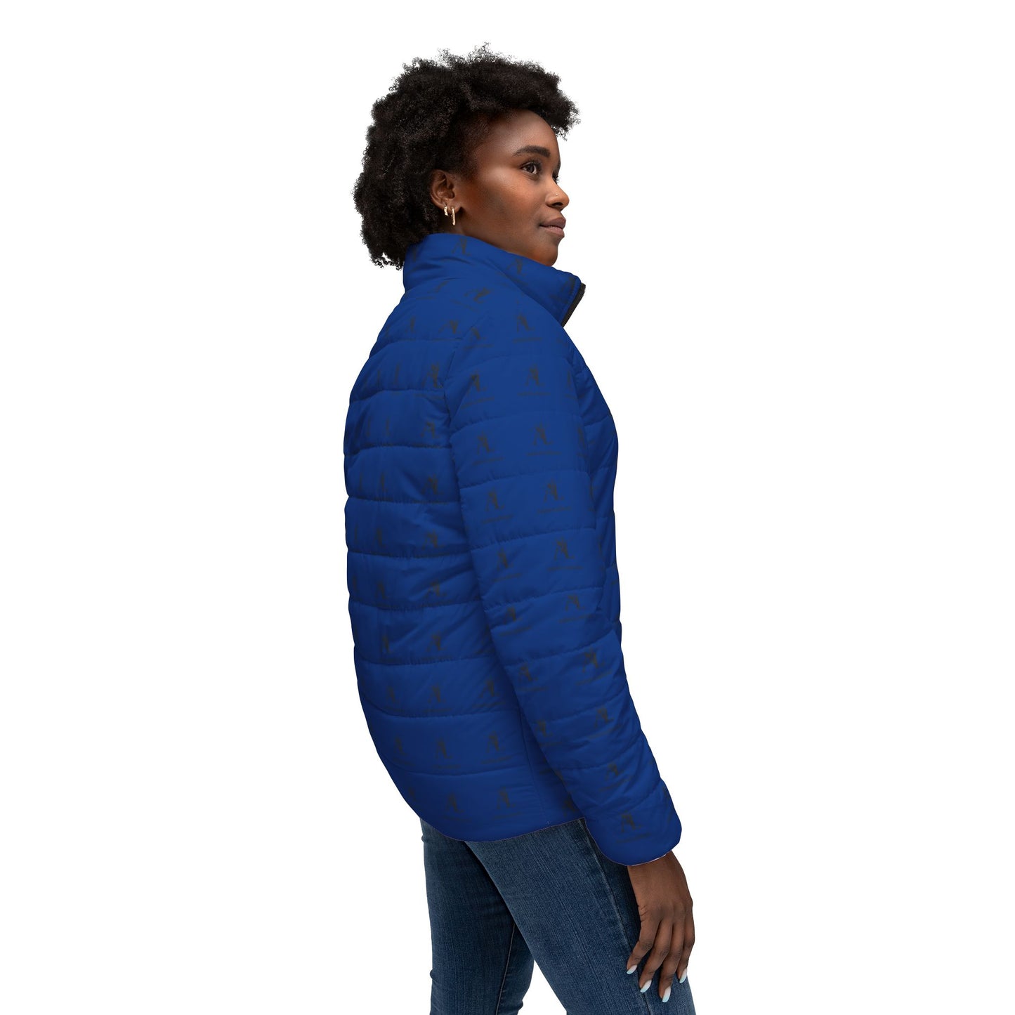 Stylish Women’s All-Over Print Puffer Jacket | Warm & Trendy Outerwear