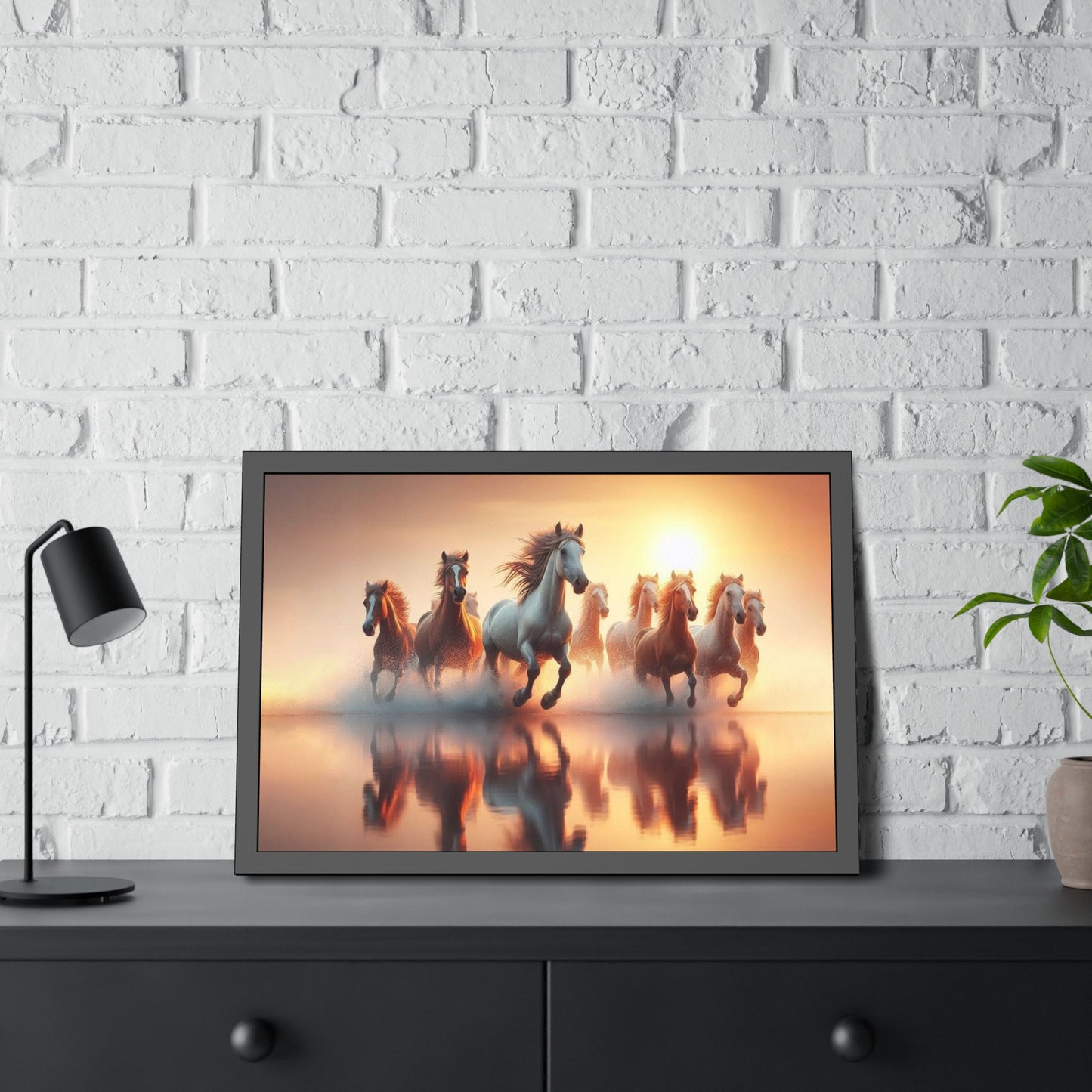 Horses Framed Paper Poster