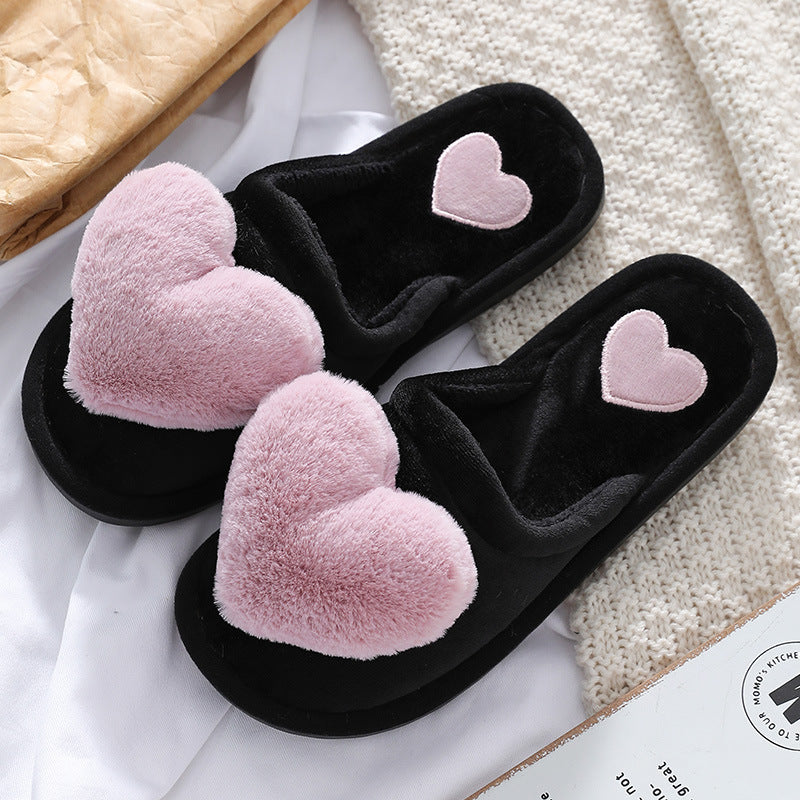 Cute and Cozy Fluffy Winter Slippers – Warm Home Shoes for Valentine’s Day