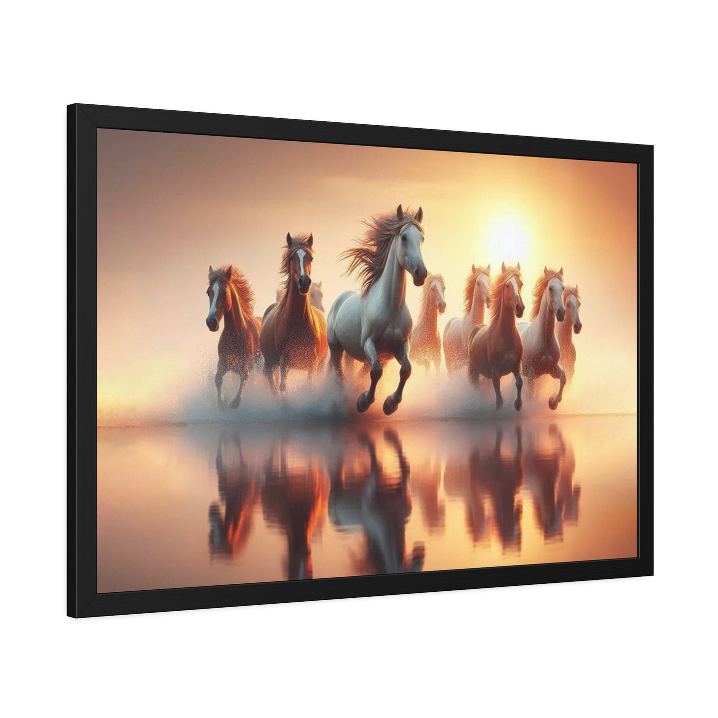 Horses Framed Paper Poster