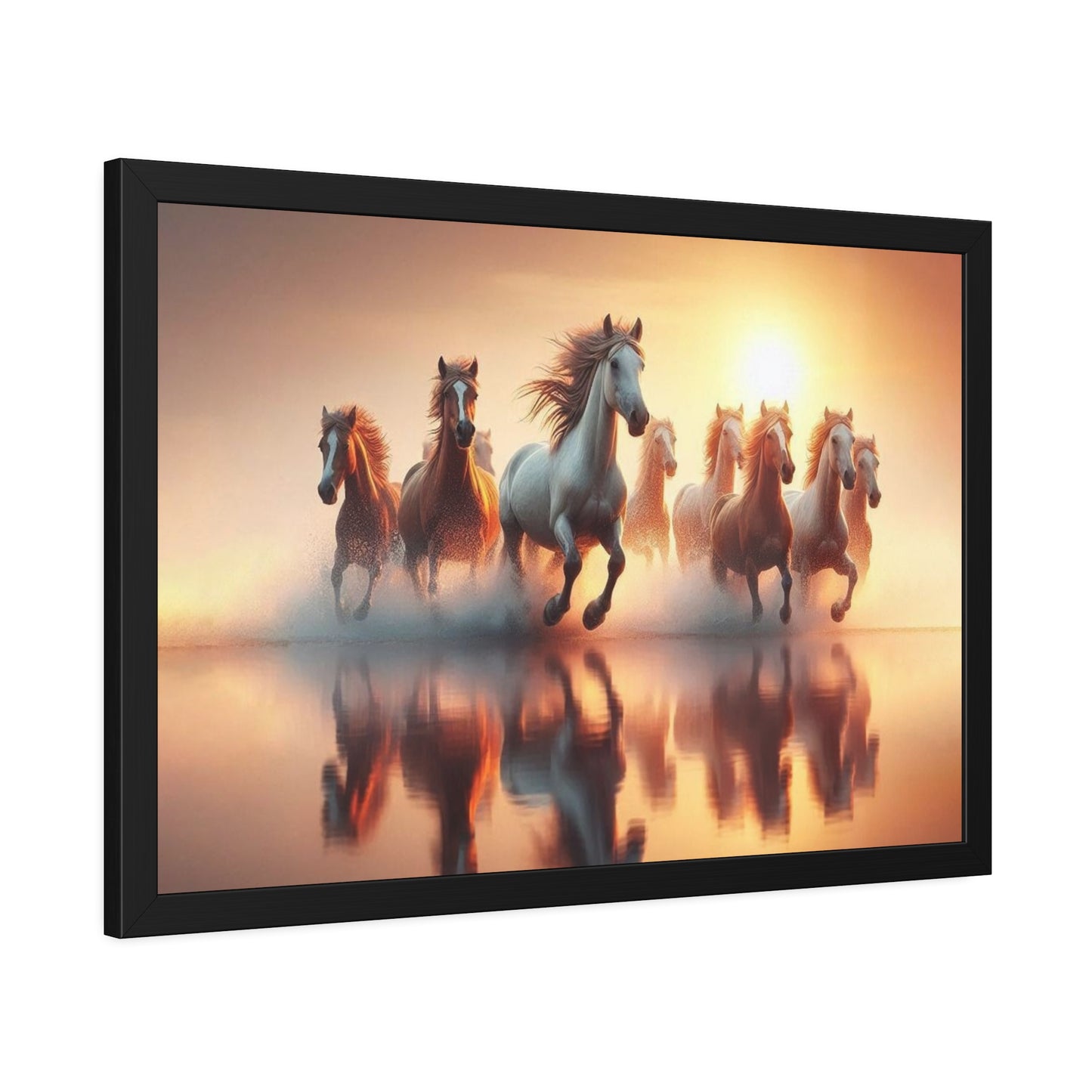 Horses Framed Paper Poster