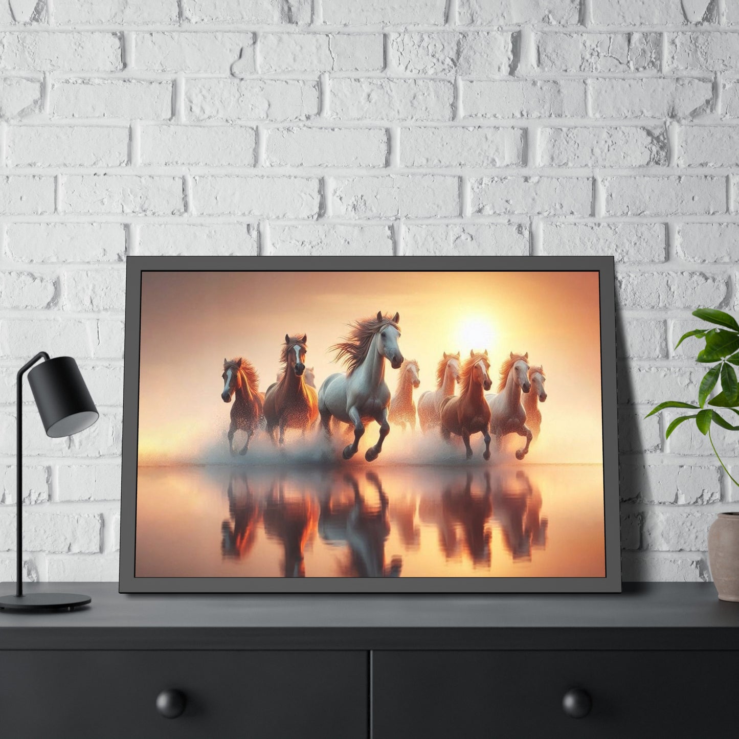 Horses Framed Paper Poster