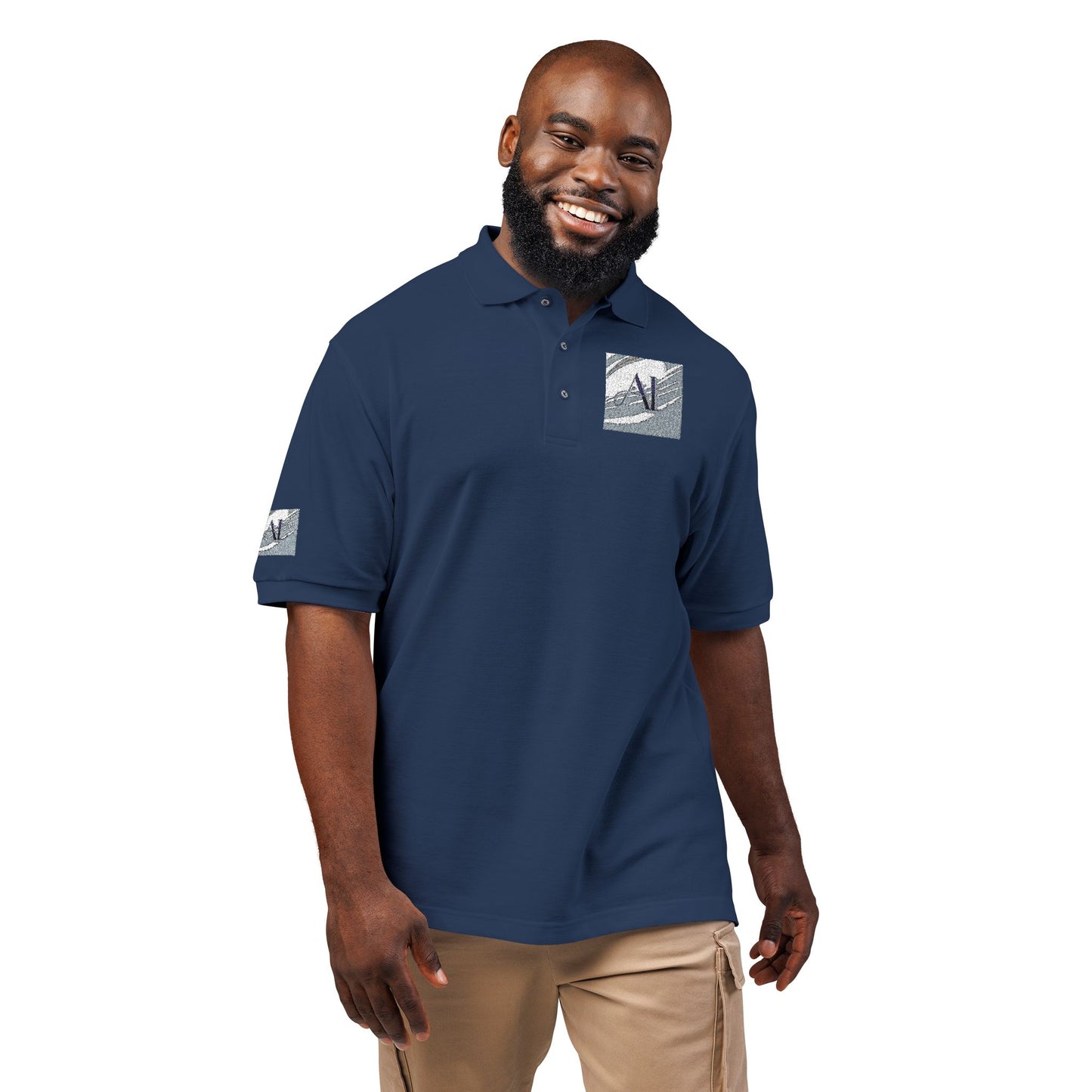 0. Men's Polo Shirt - Classic Embroidered Design