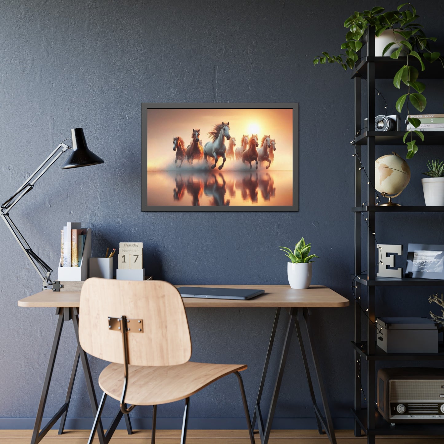Horses Framed Paper Poster