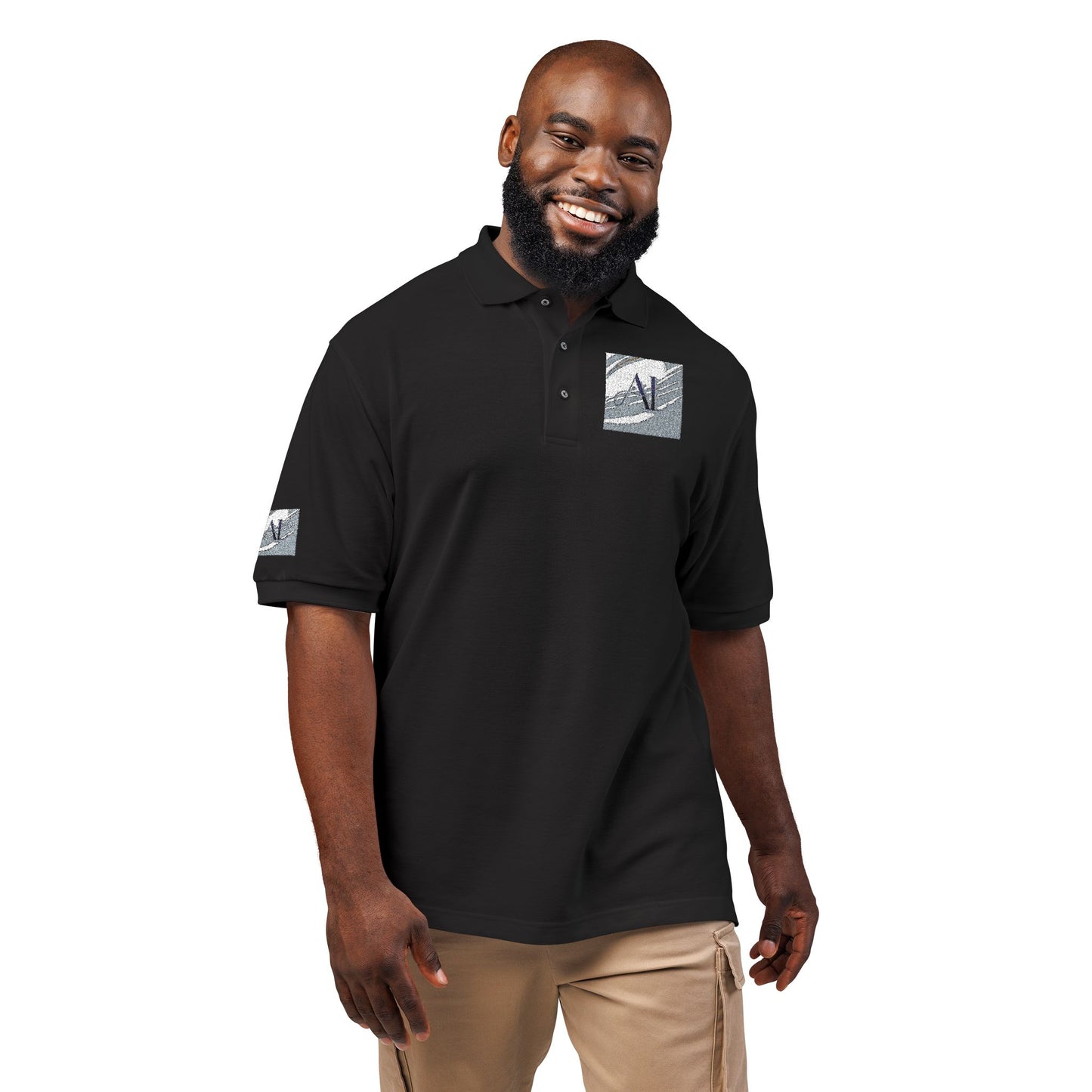 0. Men's Polo Shirt - Classic Embroidered Design