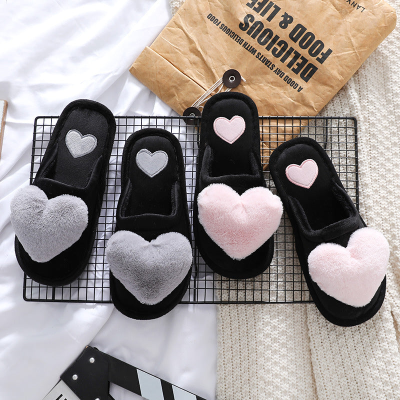 Cute and Cozy Fluffy Winter Slippers – Warm Home Shoes for Valentine’s Day