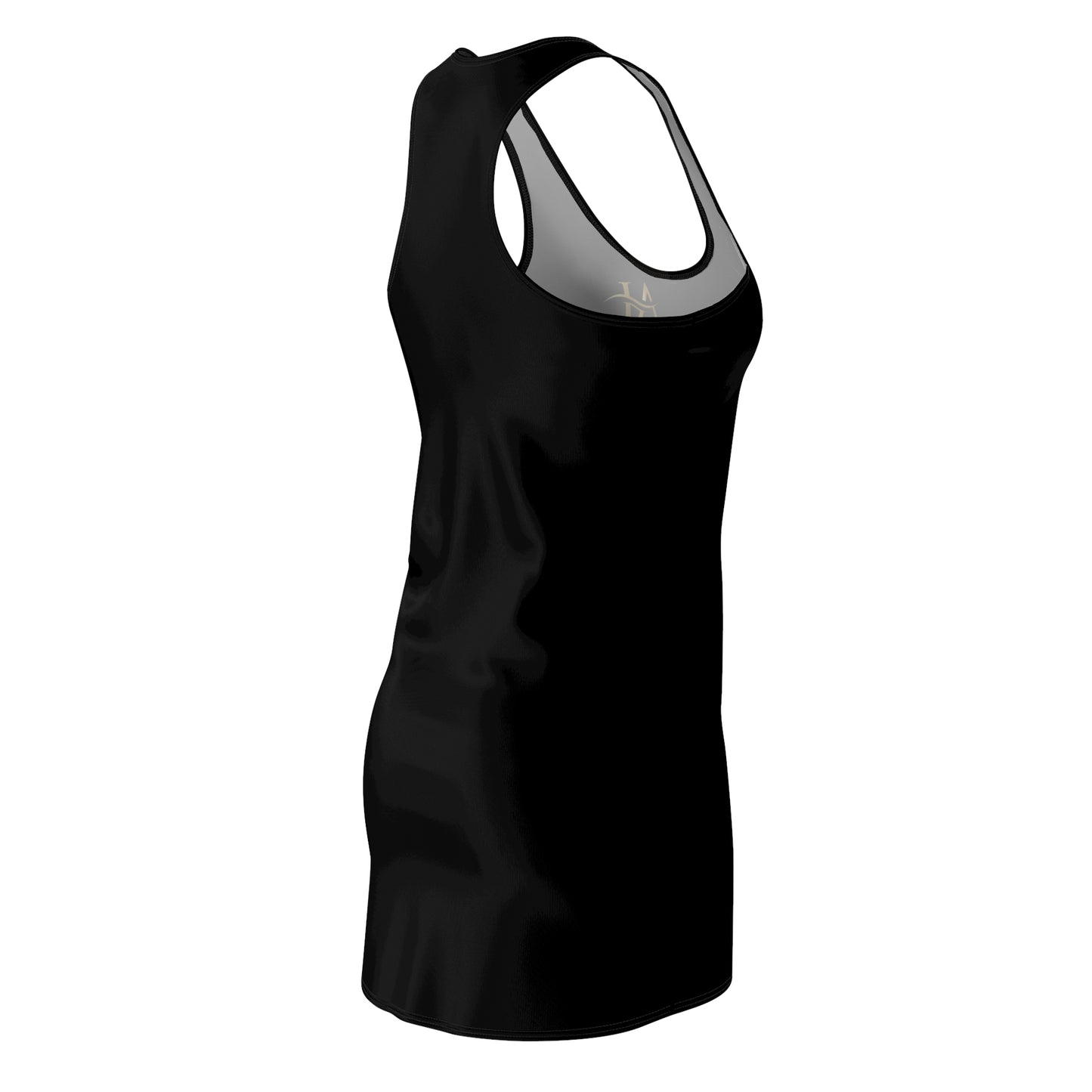 0. Chic Women's Racerback Dress - Bold Graphic Design, Casual Wear, Summer Dress, Gift for Her, Workout Apparel, Beach Day