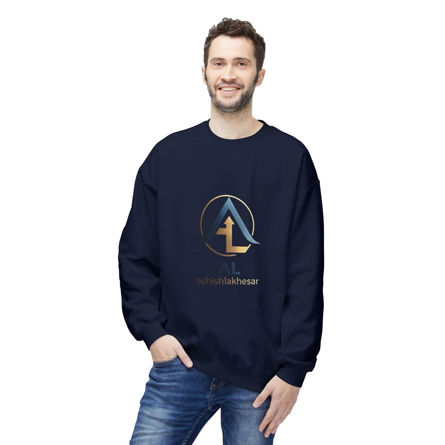 1. AL Monogram Crewneck Sweatshirt — Monogrammed AL Fleece Pullover
