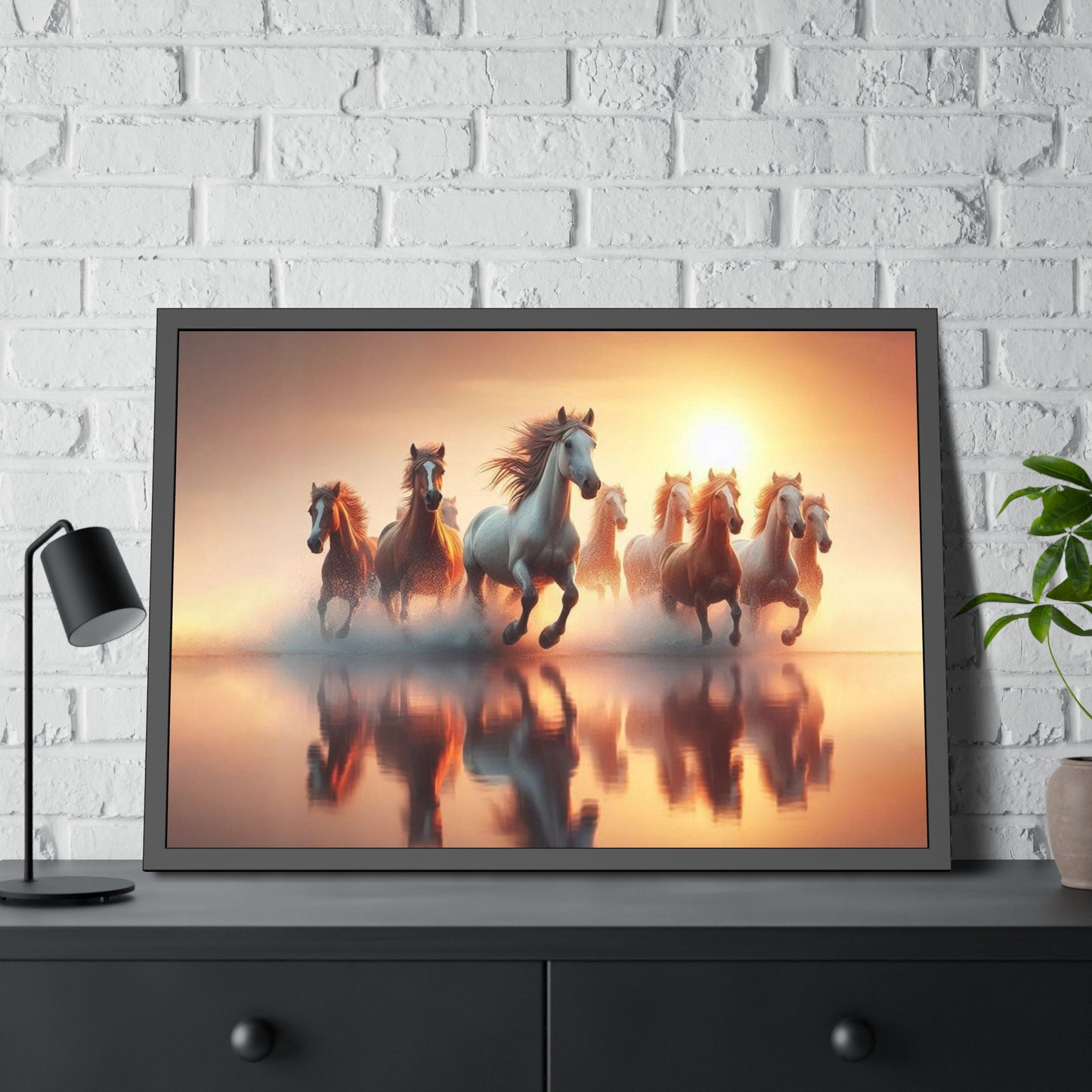 Horses Framed Paper Poster