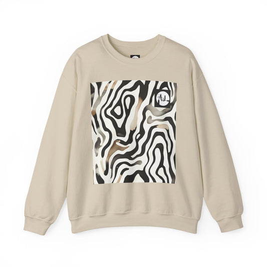 0. Zebra Print Sweatshirt