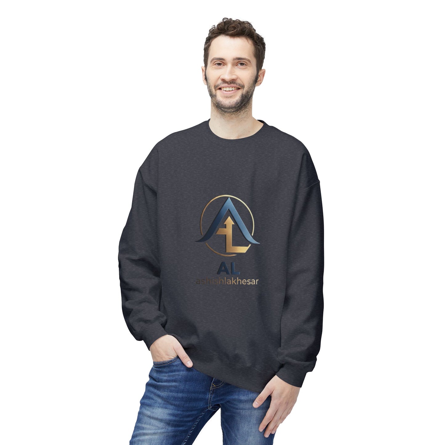 1. AL Monogram Crewneck Sweatshirt — Monogrammed AL Fleece Pullover