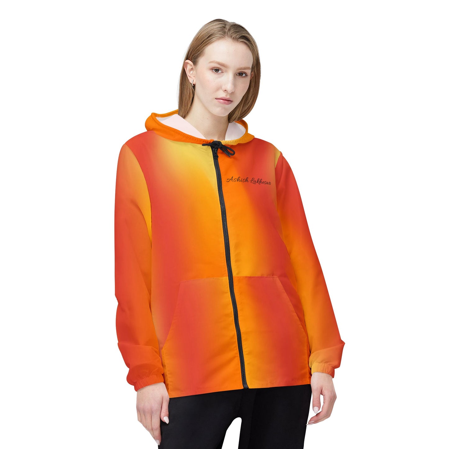 Windbreaker Jacket (AOP) Orange