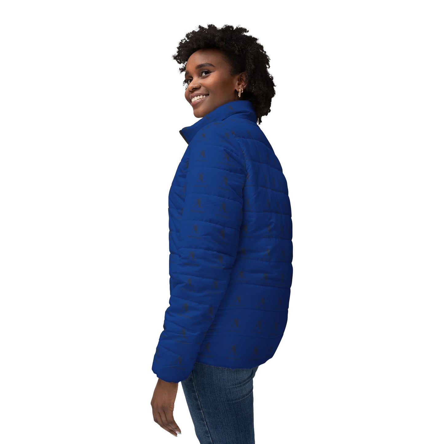 Stylish Women’s All-Over Print Puffer Jacket | Warm & Trendy Outerwear