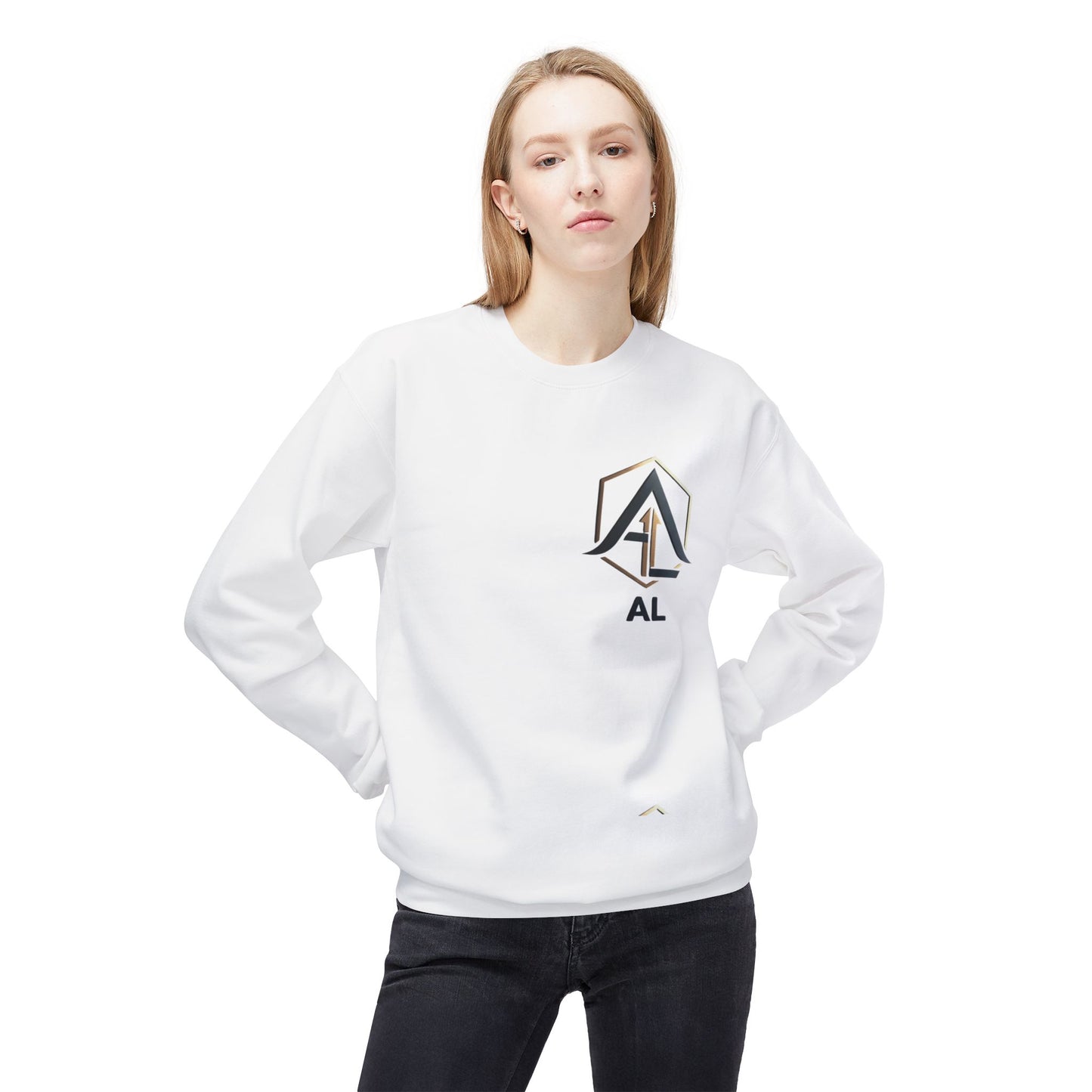 1. AL Monogram Crewneck Sweatshirt — Women's Monogram Fleece