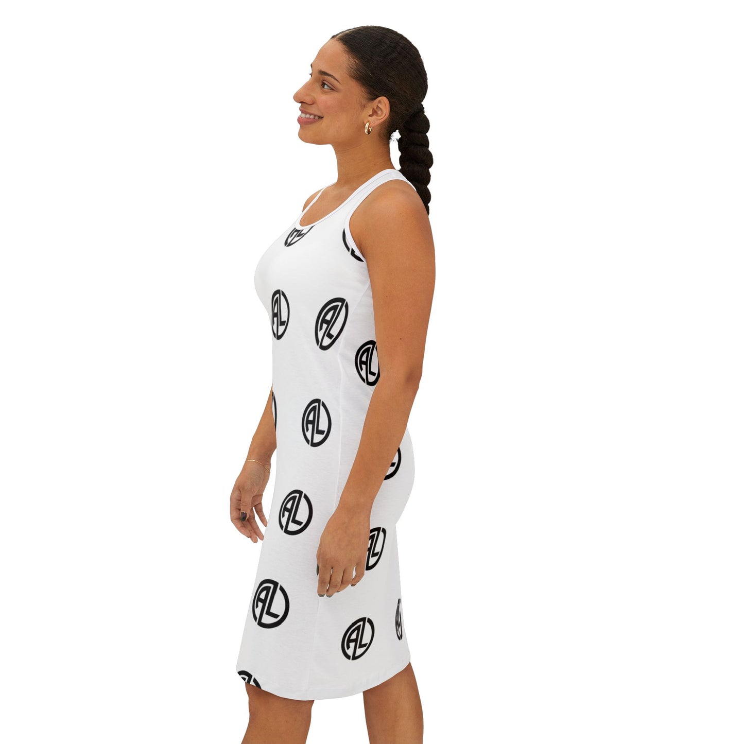 0. Chic Women's Racerback Dress, Stylish Summer Fashion, Casual Wear, Beach Cover-Up, Festival Outfit