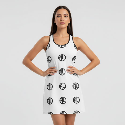 0. Chic Women's Racerback Dress, Stylish Summer Fashion, Casual Wear, Beach Cover-Up, Festival Outfit