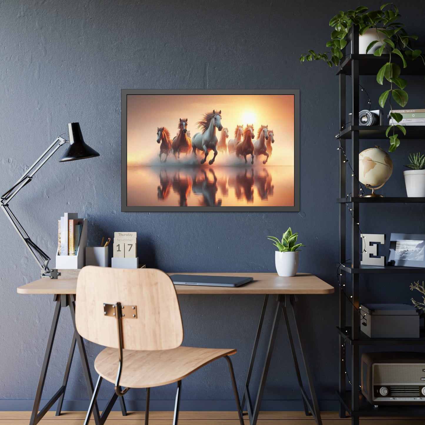 Horses Framed Paper Poster