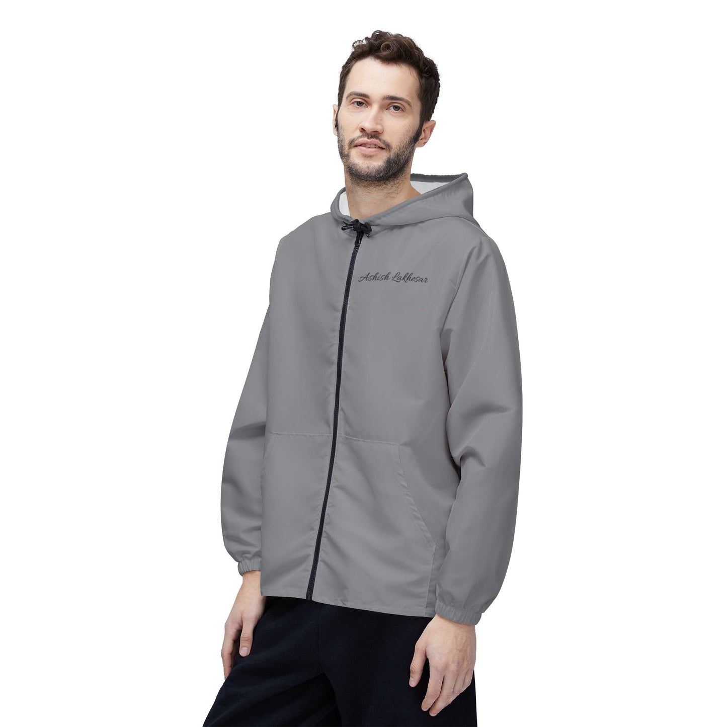 Windbreaker Jacket (AOP) Grey