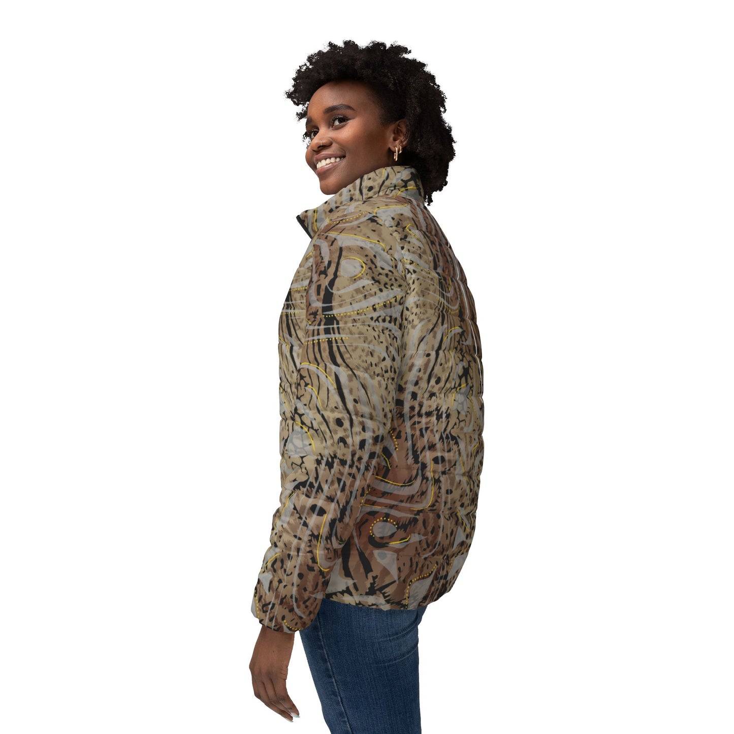 Women’s Puffer Jacket (AOP)