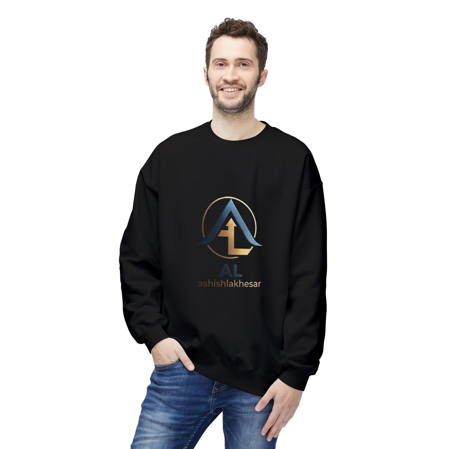 1. AL Monogram Crewneck Sweatshirt — Monogrammed AL Fleece Pullover