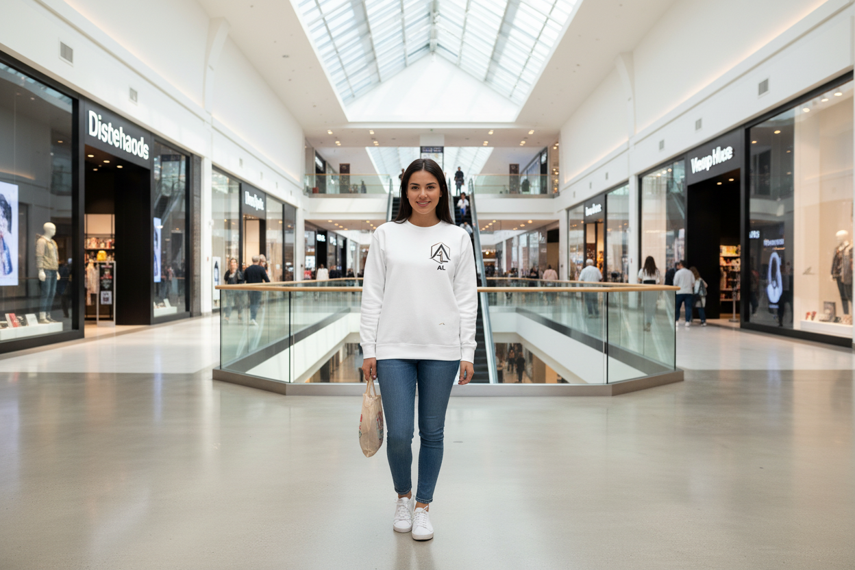 1. AL Monogram Crewneck Sweatshirt — Women's Monogram Fleece