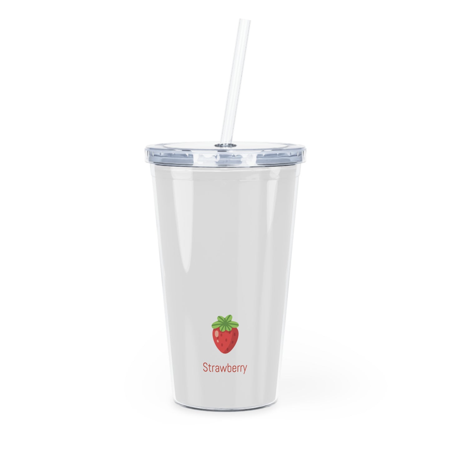 Plastic Tumbler with Straw