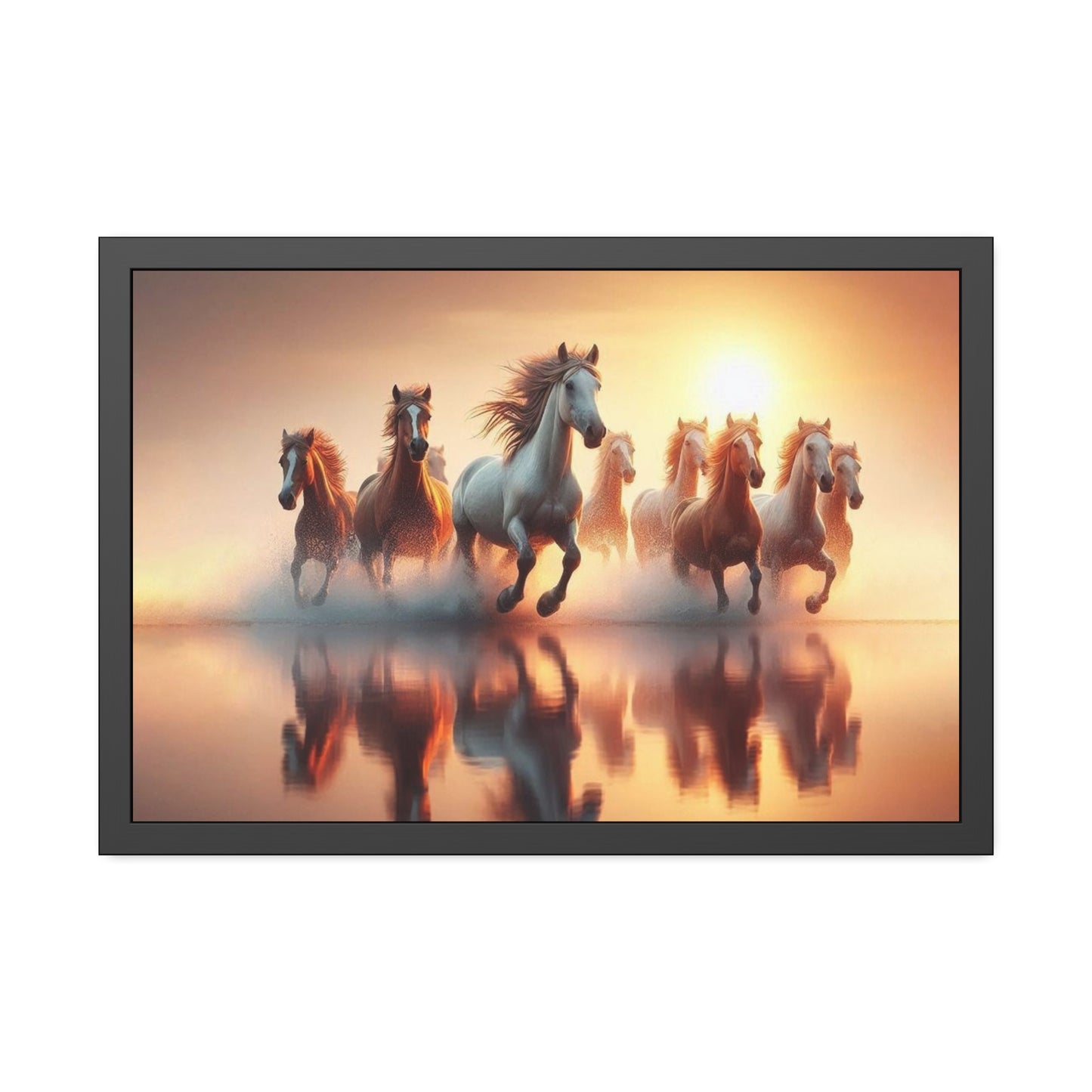 Horses Framed Paper Poster