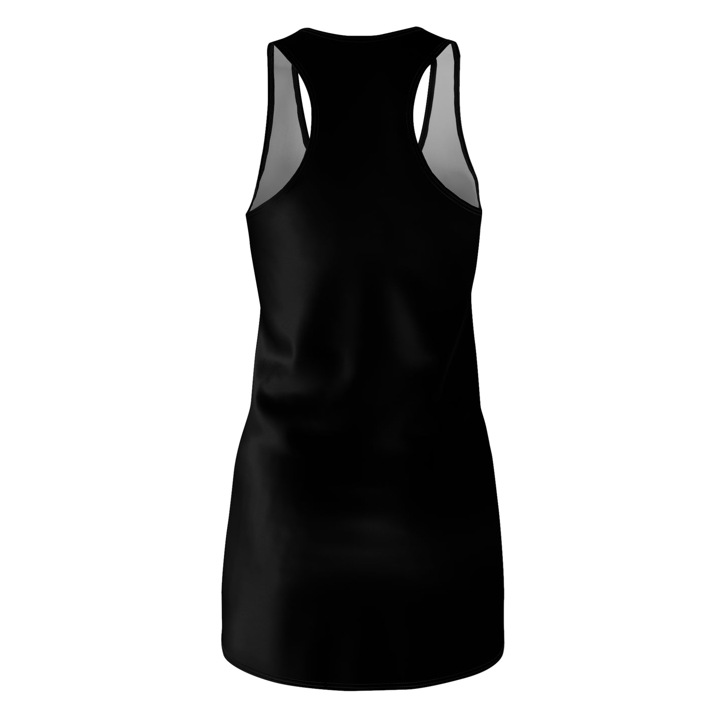 0. Chic Women's Racerback Dress - Bold Graphic Design, Casual Wear, Summer Dress, Gift for Her, Workout Apparel, Beach Day