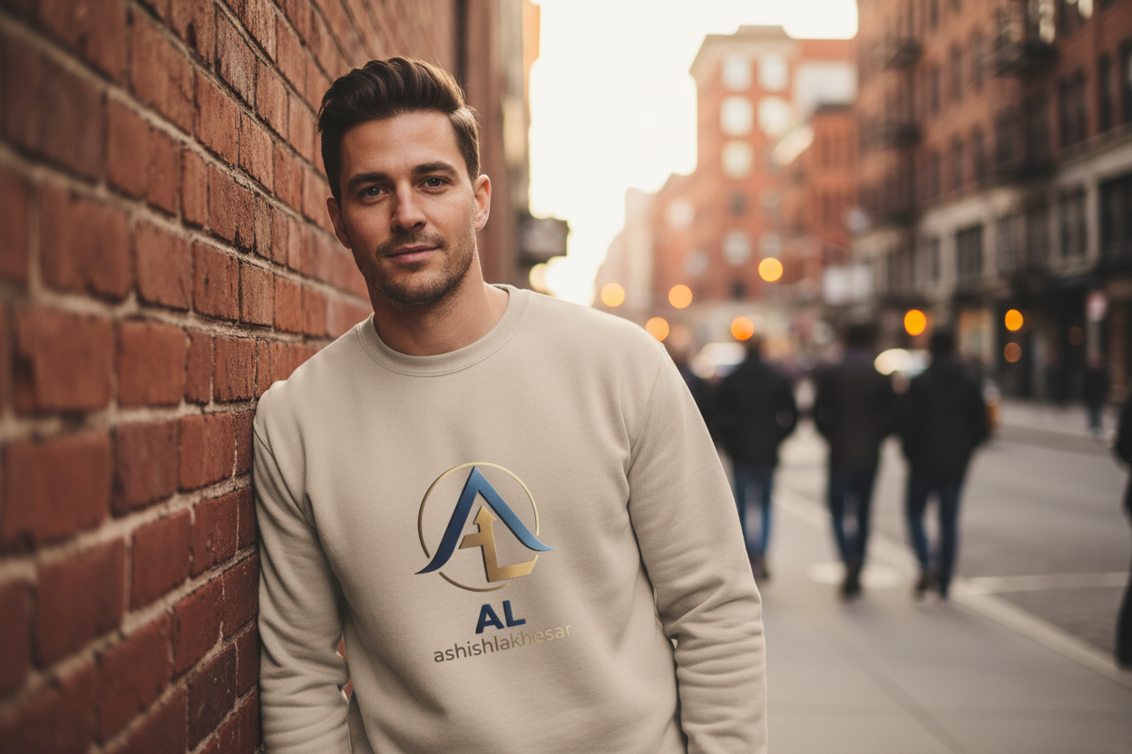 1. AL Monogram Crewneck Sweatshirt — Monogrammed AL Fleece Pullover