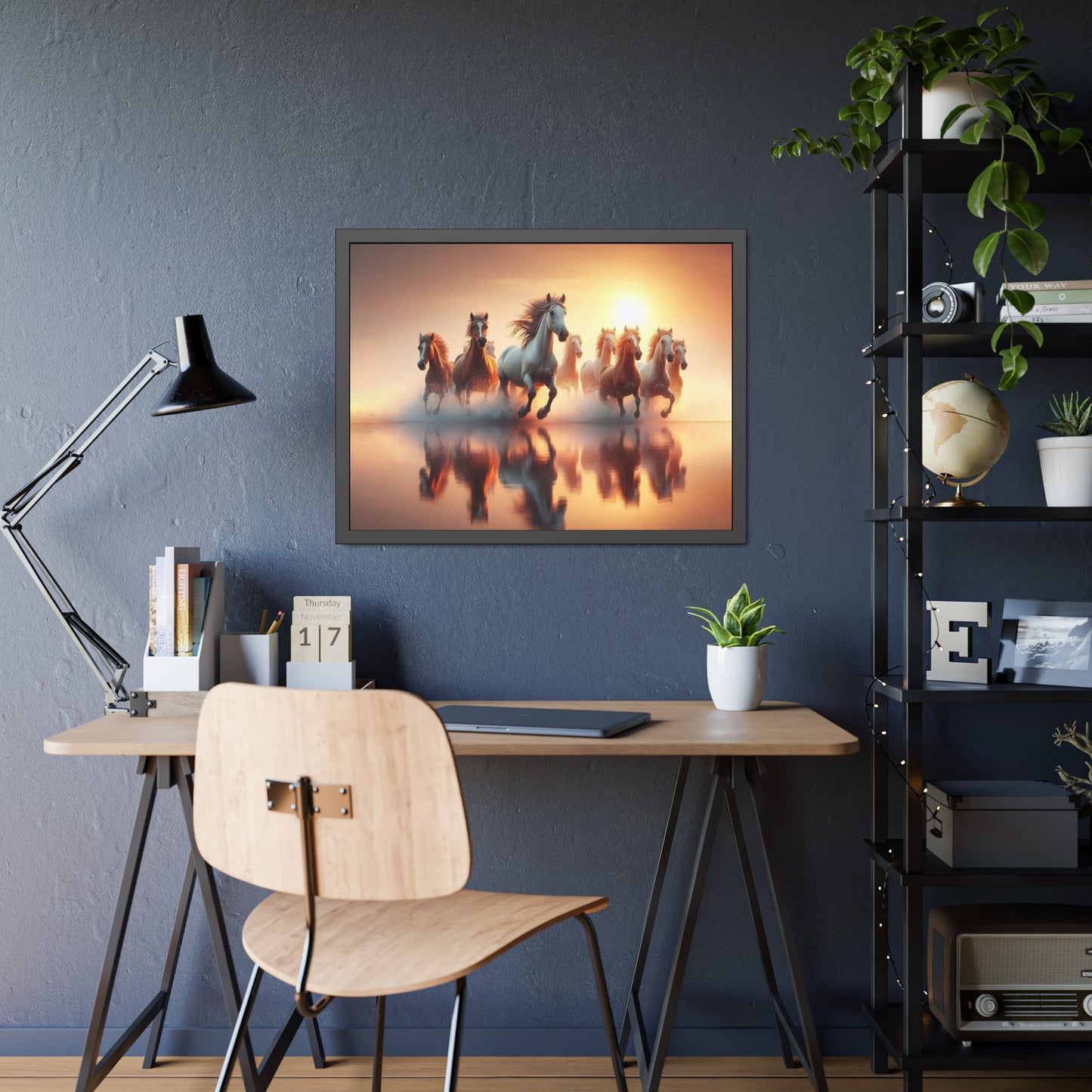 Horses Framed Paper Poster