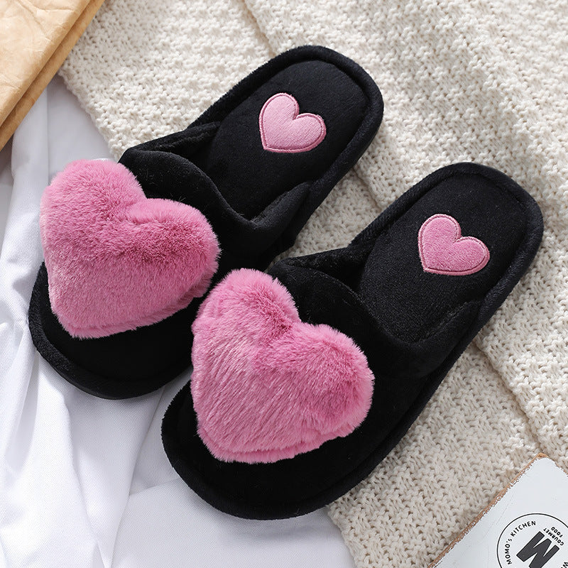 Cute and Cozy Fluffy Winter Slippers – Warm Home Shoes for Valentine’s Day