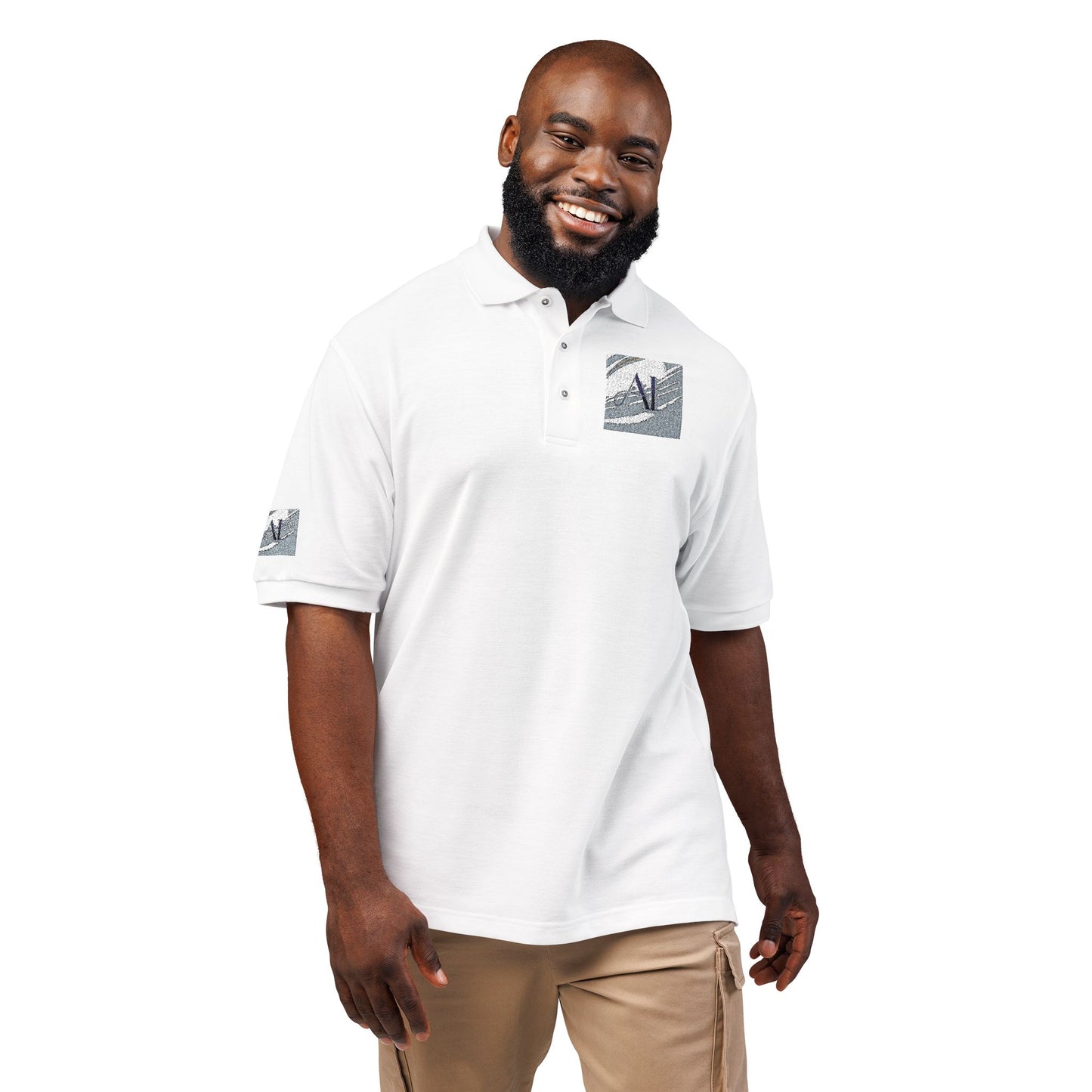 0. Men's Polo Shirt - Classic Embroidered Design