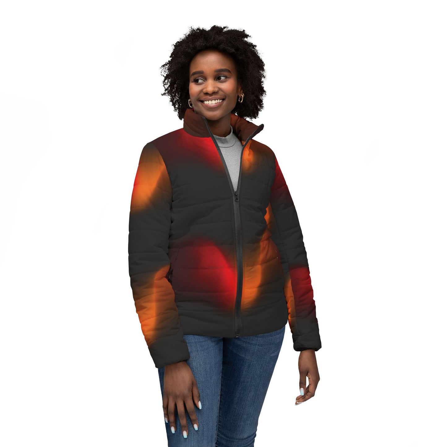 Women’s Puffer Jacket (AOP)