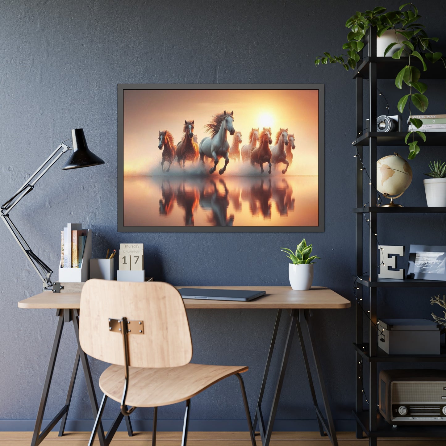 Horses Framed Paper Poster