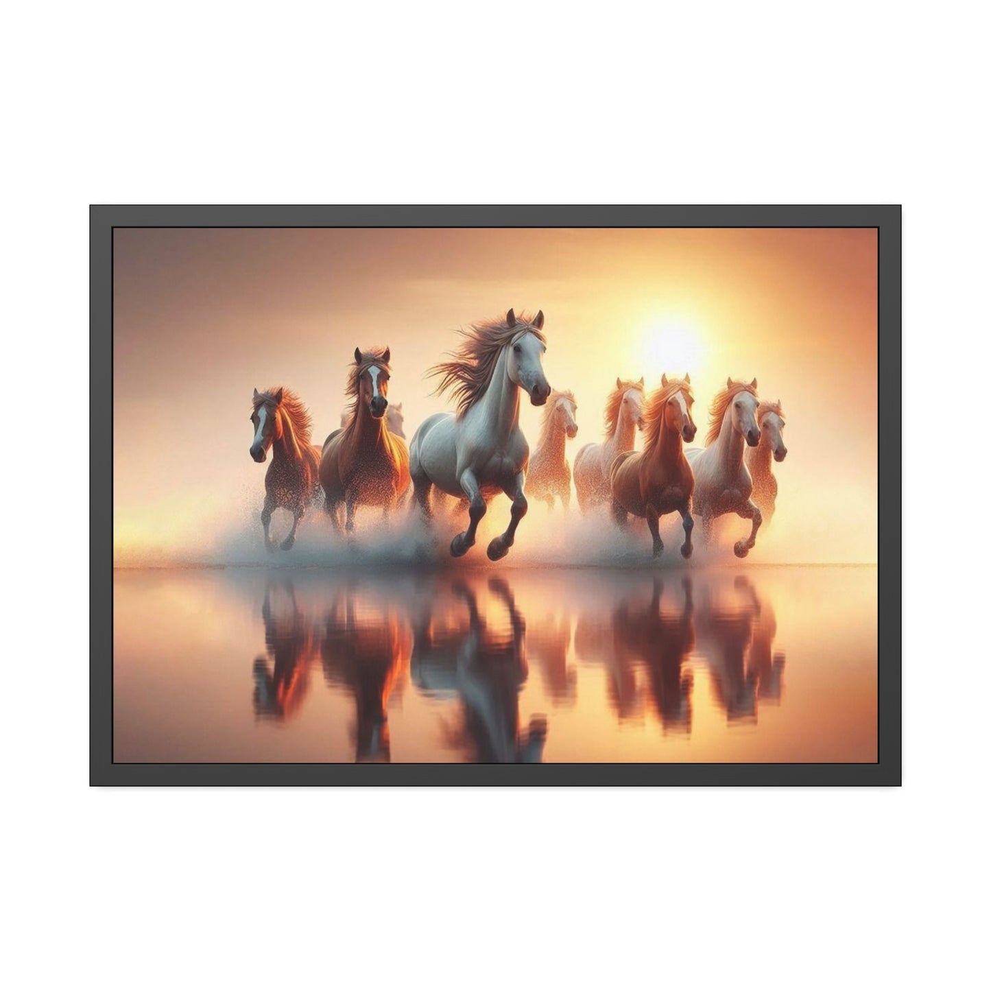 Horses Framed Paper Poster