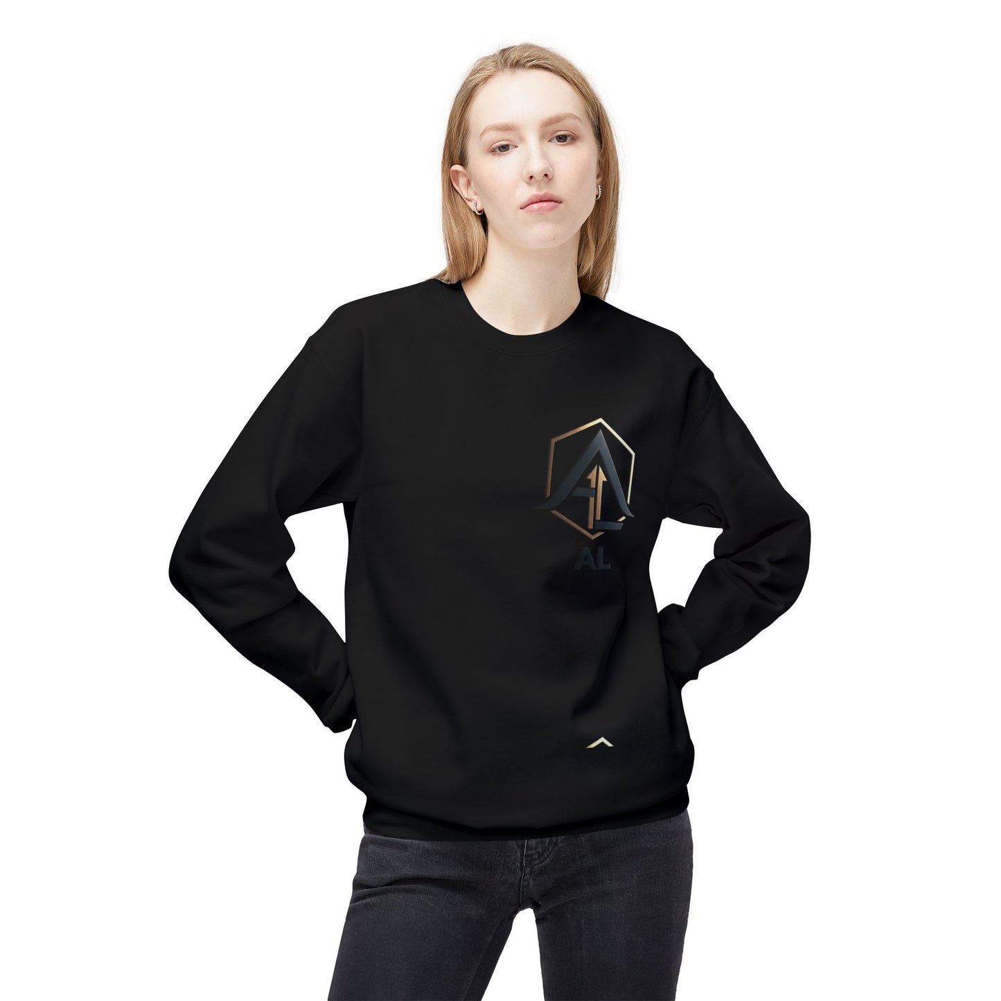 1. AL Monogram Crewneck Sweatshirt — Women's Monogram Fleece