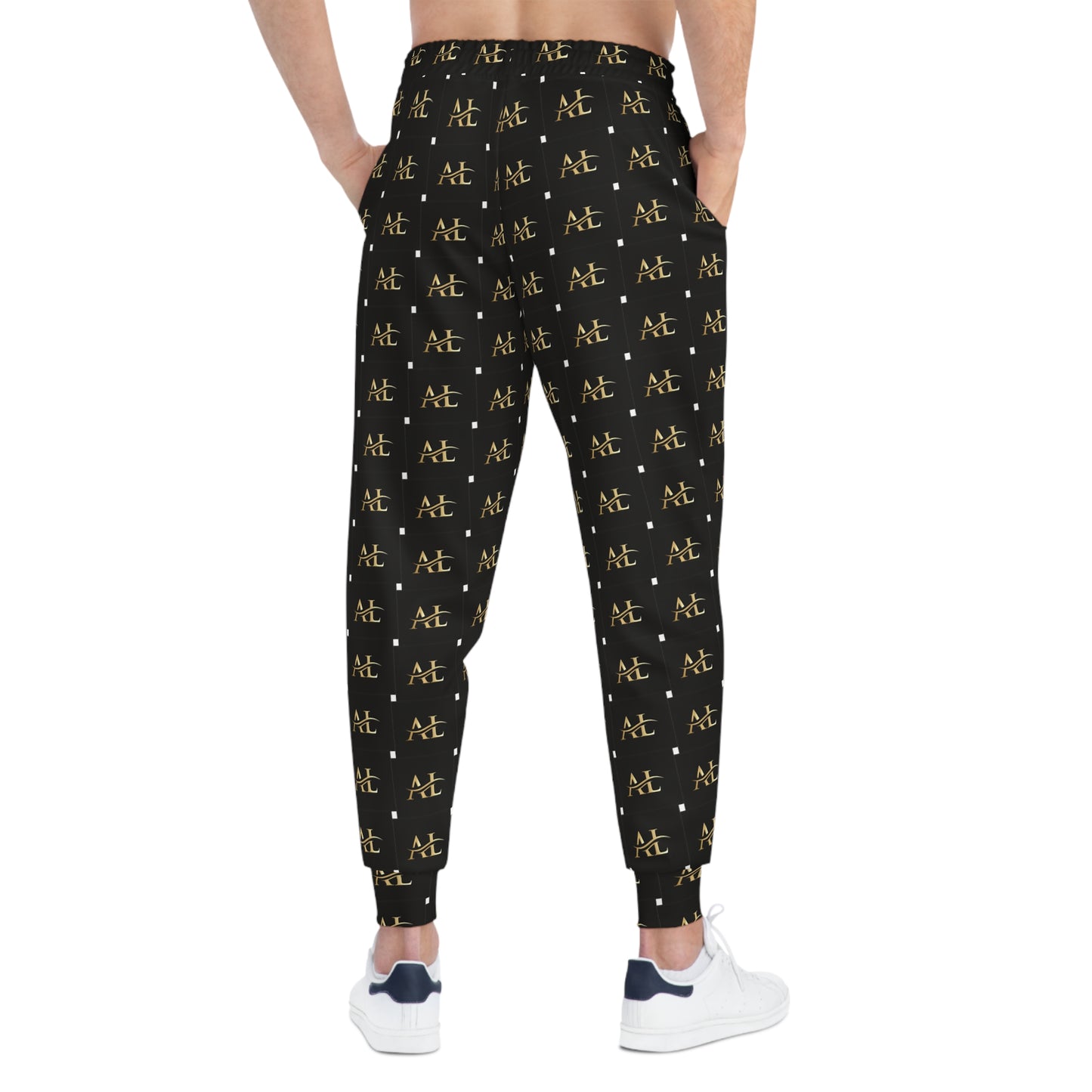 Women’s Stylish Athletic Joggers, Iconic AOP Design, Comfortable Activewear, Fitness Pants, Trendy Loungewear, Perfect for Athletes