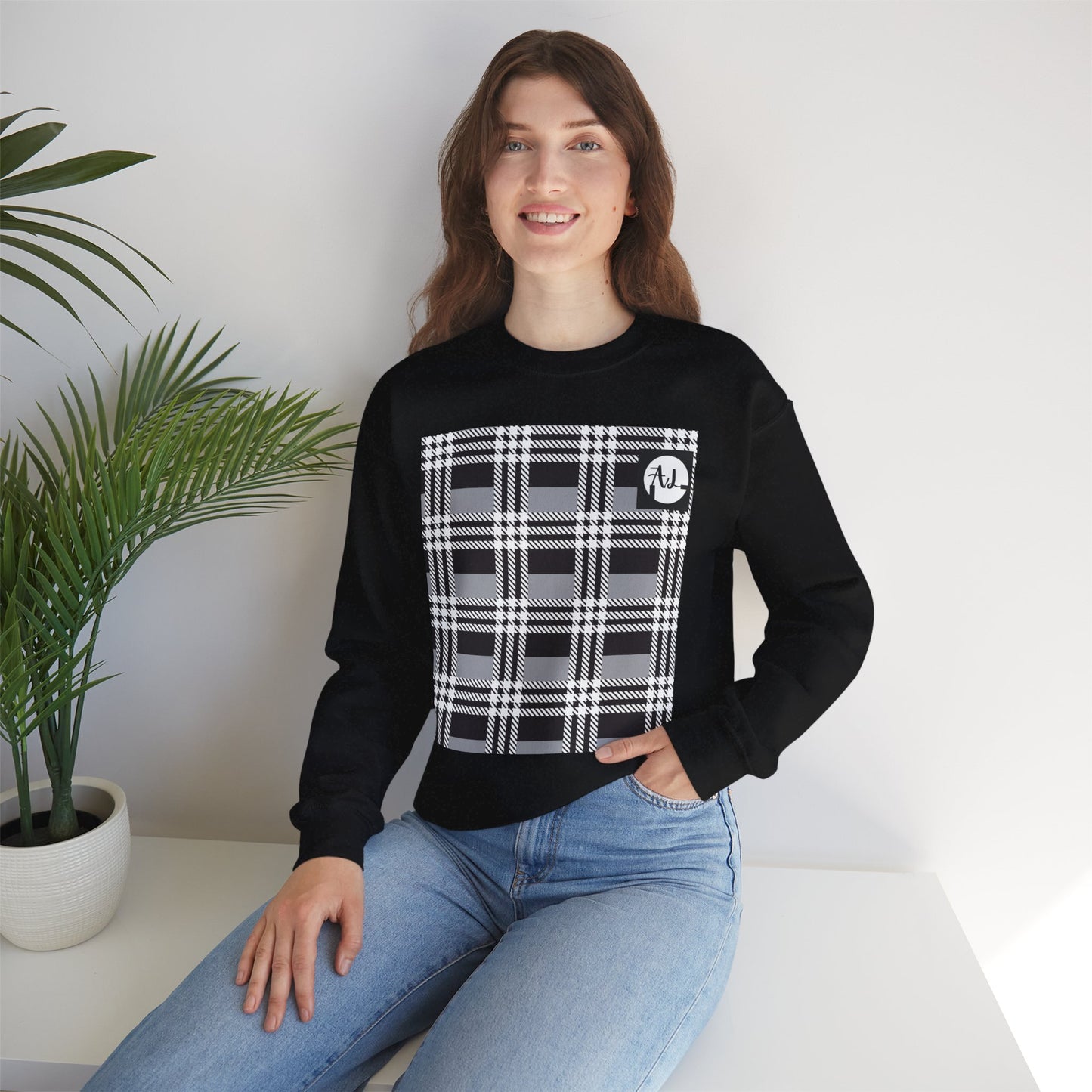 0. Women's Black pattern Sweatshirt