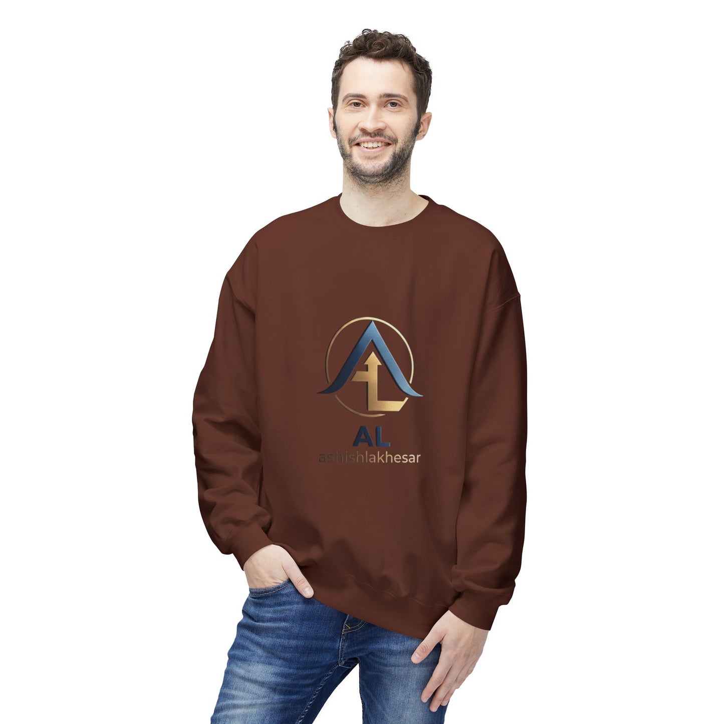 1. AL Monogram Crewneck Sweatshirt — Monogrammed AL Fleece Pullover