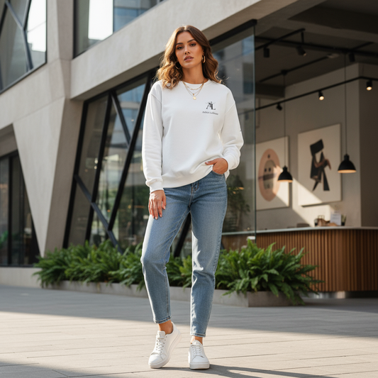 Minimalist Women's Sweatshirt - All-Day Comfort Style
