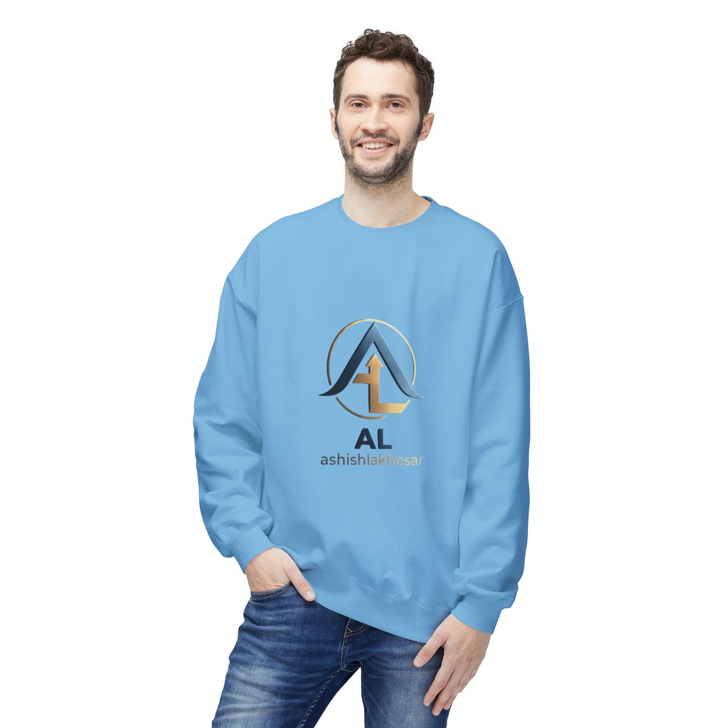 1. AL Monogram Crewneck Sweatshirt — Monogrammed AL Fleece Pullover